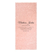 ピンクモダンと金ゴールドの大理石価格 ラックカード (裏面)