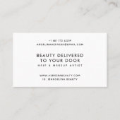 ピンクモダンと金ゴールドの幾何学色ブロックのモザイク 名刺 (裏面)