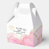 ピンクモダンと金ゴールドミセス フェイバーボックス (裏面)