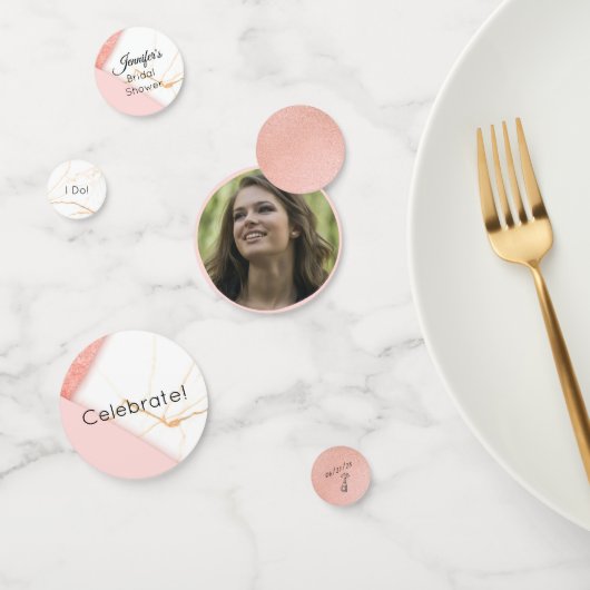 ピンクモダンと金ゴールド大理石 コンフェッティ (グループ)