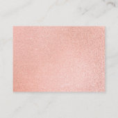 ピンクモダンと金ゴールド大理石 プレイスカード (裏面)