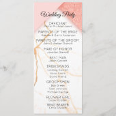 ピンクモダンと金ゴールド大理石 プログラム (裏面)