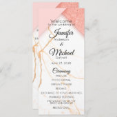 ピンクモダンと金ゴールド大理石 プログラム (正面/裏面)