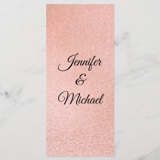 ピンクモダンと金ゴールド大理石 メニュー (裏面)