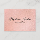 ピンクモダンと金ゴールド大理石 予約カード (裏面)