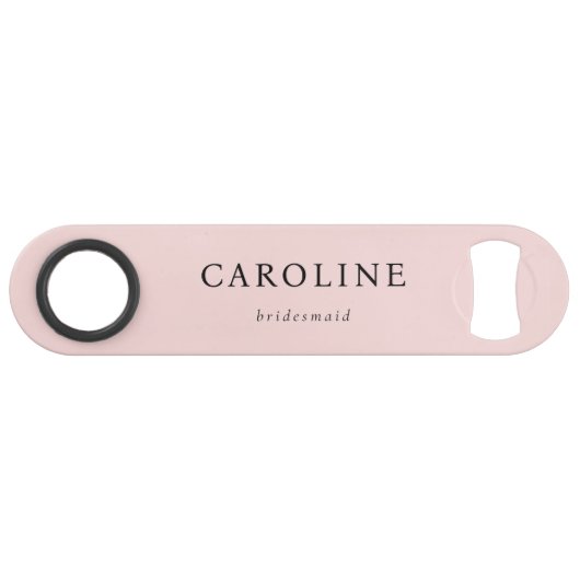 ピンクモダンのエレガント花嫁 スピード栓抜き (裏面横)