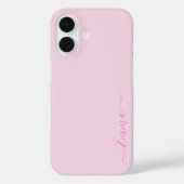 ピンクモダンのガーリープリントトレンディー Case-Mate iPhoneケース (裏面)