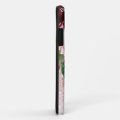 ピンクモダンのグリッター&花の名前の輝き Case-Mate iPhoneケース (裏面/右)