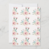 ピンクモダンのサボタコスの恋カップルのシャワー 招待状 (裏面)