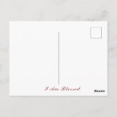 ピンクモダンのサンゴフローラ植物体ありがとう ポストカード (裏面)