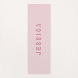 ピンクモダンのシンプルミニマリスト名 ヨガマット