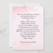 ピンクモダンのスプラッシュ背景結婚式招待状 招待状 (正面)