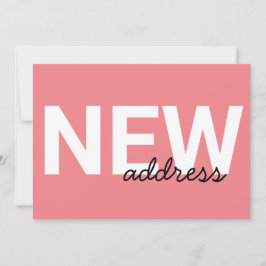 ピンクモダンのタイポグラフィの動きの発表 カード