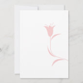 ピンクモダンのチューリ結婚ップ 招待状 (裏面)