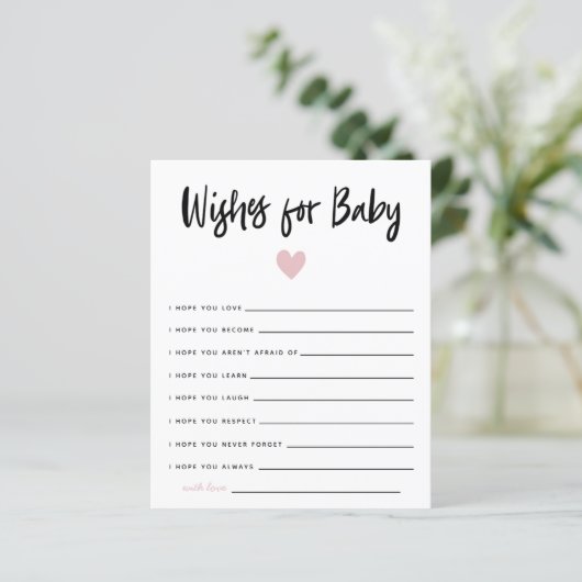 ピンクモダンのハートシャワーのベビー (スタンド正面)