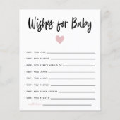 ピンクモダンのハートシャワーのベビー (正面)