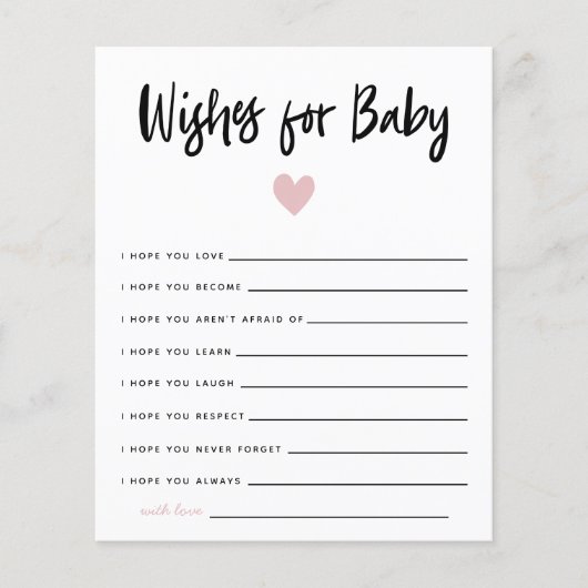 ピンクモダンのハートシャワーのベビー (正面)