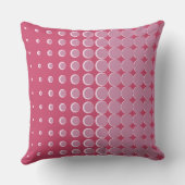 ピンクモダンのハーフトーンのドット クッション (裏面)