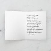 ピンクモダンのパステルトーンの洗礼記念日 カード (内部)