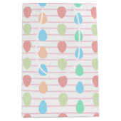 ピンクモダンのファッションイースター ミディアムペーパーバッグ (正面)