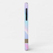 ピンクモダンのフラミンゴのホログラフィック抽象芸術 Case-Mate iPhoneケース (裏面/左)