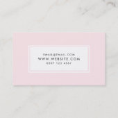 ピンクモダンのフローラ景観作家 名刺 (裏面)