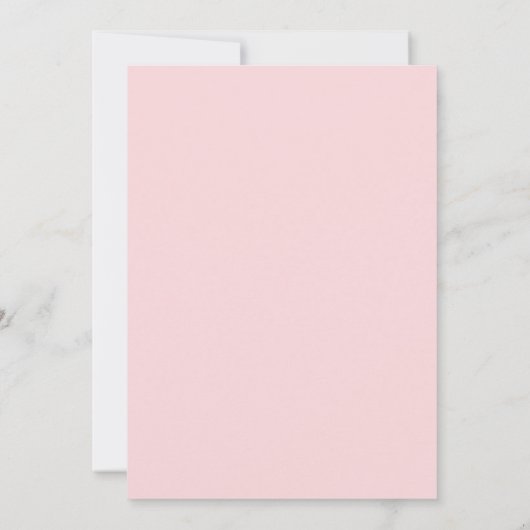 ピンクモダンのブライダルシャワーに結婚のドレス 招待状 (裏面)