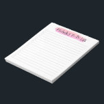 ピンクモダンのブラシストロークのチェッパーソナライズされたクリスト ノートパッド<br><div class="desc">Pink Brush Stroke Checklistスタイリッシュ Notepadを使っモダンて整理しパーソナライズされたて作業を続ける。 このカスタマイズ可能なメモ帳コンテンポラリーは、ピンクのブラシストロークデザインを備え、あなたの名前またはイニシャルでカスタマイズできる。タスク、保アポイントメント、およびスタイルを反映したメモ帳の重要なノートのトラユニークックカスタムイニシャルのカスタマイズ：このメモ帳に名前またはメモ帳を追加しパーソナライズされた、日常業務に使用できる実用的なアクセサリを作成。ピンクモダンのブラシストロークデザイン：ピンクのブラシストロークデザインはメモ帳にコンテンポラリーのtouchを追加ししゃれているて、デスクやワークスペースにシックな追加を行う。このメモ帳は高品質、To Doリストやメモを書き留めるのに最適な紙を備えている。汎用性の高い使用方法：チェックリストのメモ帳として設計されている一方で、このカスタマイズ可能なアイテムは汎用性があり、メモ取り、ジャーナル処理、またはギフトとして使用するこスタイリッシュともできる。Stay Organized：タスクと保アポイントメントがチェックリストのメモ帳とスタイルで整理されパーソナライズされたている。「ピンクブラシストロークモダンチェックリストNotepad」で団体や組織とパーソナライズされたスタイルを向上。 日々のパーソナライズされた業務コンテンポラリーを遂行するための方法だ。ま与えた、あなたのリストの人々のための思慮深い贈り物として。</div>