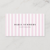 ピンクモダンのミニマリスト。 名刺 (正面)