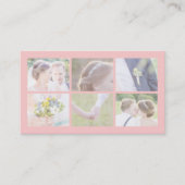 ピンクモダンの写真家の複数写真 名刺 (正面)