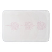 ピンクモダンの抽象芸術自然 バスマット (正面)