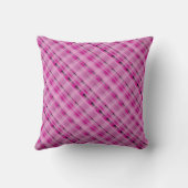 ピンクモダンの格子枕 クッション (裏面)