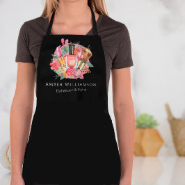 ピンクモダンの水の色のメイクアップアーティストシガーリーック エプロン