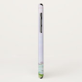 ピンクモダンの水彩フローラ Case-Mate iPhoneケース (裏面/左)