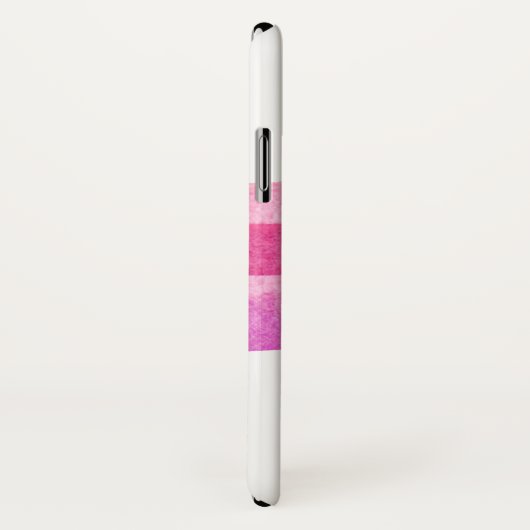 ピンクモダンの水彩蝶モノグラム Case-Mate iPhoneケース (裏面/右)