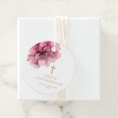 ピンクモダンの水色フローラ確認 フェイバータグ (インサイチュ)