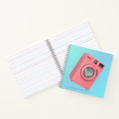 ピンクモダンの洗濯機 ノートブック (内部)