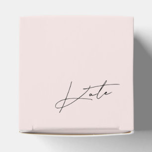 ピンクモダンの花嫁プロポーザル フェイバーボックス