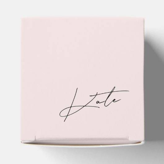 ピンクモダンの花嫁プロポーザル フェイバーボックス (上部)