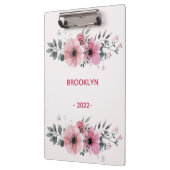 ピンクモダンの花 クリップボード (左)
