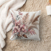 ピンクモダンの蘭フローラと熱帯離れの クッション (ブランケット)