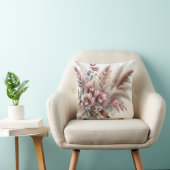 ピンクモダンの蘭フローラと熱帯離れの クッション (椅子)