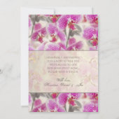 ピンクモダンの蘭フローラ移動 案内状 (裏面)