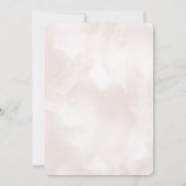 ピンクモダンの誕生日パーティーへの招待 招待状 (裏面)