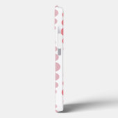 ピンクモダンの長方形 Case-Mate iPhoneケース (裏面 / 左)