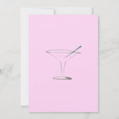 ピンクモダンの《写真》ぼけ味テーマ背景 招待状 (裏面)