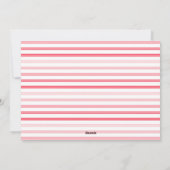 ピンクモダンのLOVE Valentines Dayハート写真 シーズンカード (裏面)