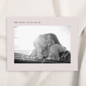 ピンクモダンは私の花嫁の写真になる インビテーションポストカード