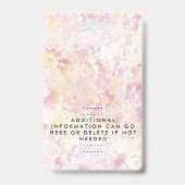 ピンクモダンイエローの水色バッジ バッジ (裏面)