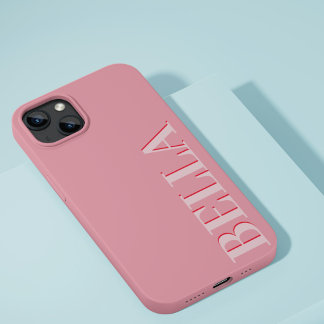 ピンクモダンイニシャルミニマルコンテンポラリー Case-Mate iPhone 14ケース